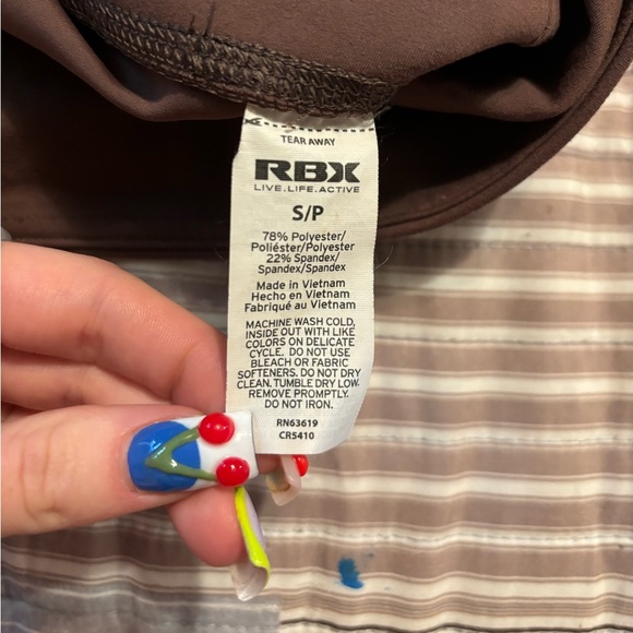 High waisted brown biker shorts - Picture 4 of 4